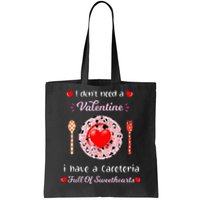 Funny Lunch Lady Valentines Day For Lunch Lady Cafeteria Tote Bag