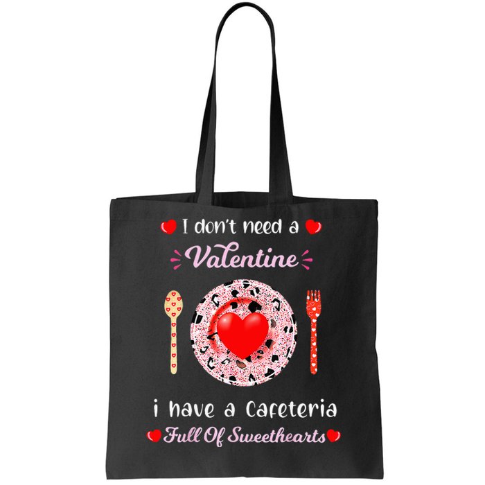 Funny Lunch Lady Valentines Day For Lunch Lady Cafeteria Tote Bag