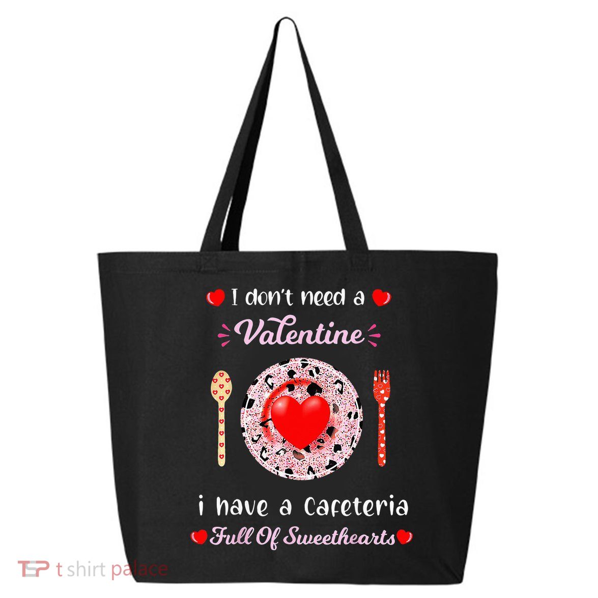 Funny Lunch Lady Valentines Day For Lunch Lady Cafeteria 25L Jumbo Tote