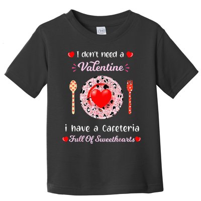 Funny Lunch Lady Valentines Day For Lunch Lady Cafeteria Toddler T-Shirt