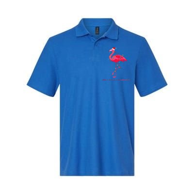 Fa La La Mingo Flamingo Christmas Tree Lights Tropical Xmas Gift Softstyle Adult Sport Polo