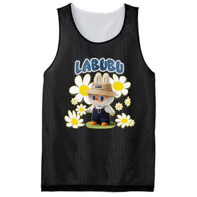 Funny Labubu Lover Cute Labubu Flowers Gift Mesh Reversible Basketball Jersey Tank