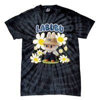 Funny Labubu Lover Cute Labubu Flowers Gift Tie-Dye T-Shirt