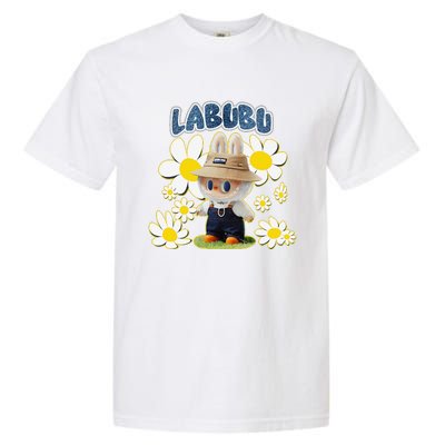 Funny Labubu Lover Cute Labubu Flowers Gift Garment-Dyed Heavyweight T-Shirt