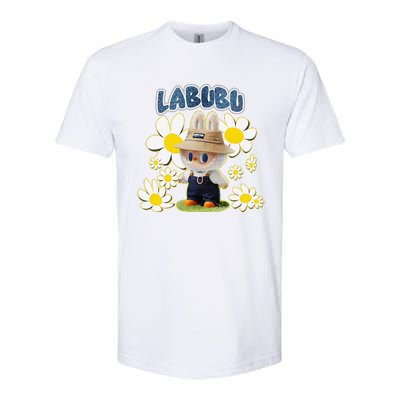 Funny Labubu Lover Cute Labubu Flowers Gift Softstyle CVC T-Shirt