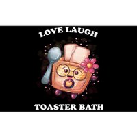 Funny Live Laugh Toaster Bath Bumper Sticker