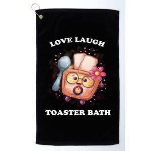 Funny Live Laugh Toaster Bath Platinum Collection Golf Towel