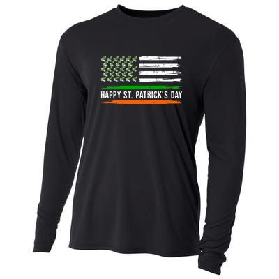 Flag Lepricorn Leprechaun Unicorn Gift Happy St Patricks Day Cooling Performance Long Sleeve Crew