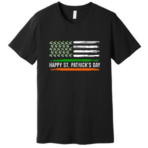 Flag Lepricorn Leprechaun Unicorn Gift Happy St Patricks Day Premium T-Shirt