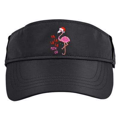 Fa La La Mingo Flamingo Christmas Tropical Xmas Tree Lights Adult Drive Performance Visor