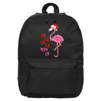 Fa La La Mingo Flamingo Christmas Tropical Xmas Tree Lights 16 in Basic Backpack