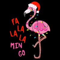 Fa La La Mingo Flamingo Christmas Tropical Xmas Tree Lights 16 in Basic Backpack