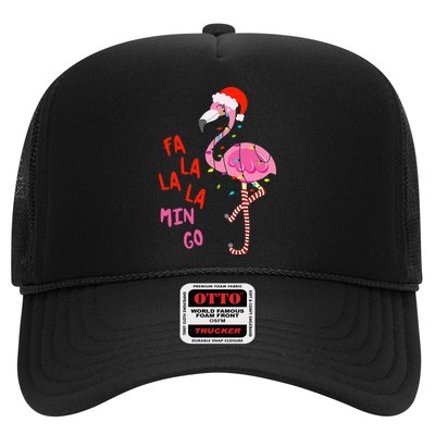 Fa La La Mingo Flamingo Christmas Tropical Xmas Tree Lights Hat