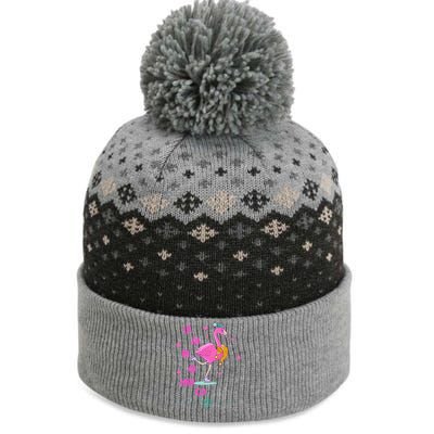 Fa La La Mingo Flamingo Funny Gift The Baniff Cuffed Pom Beanie