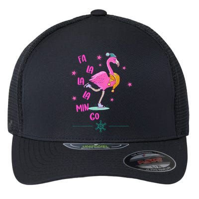 Fa La La Mingo Flamingo Funny Gift Flexfit Unipanel Trucker Cap