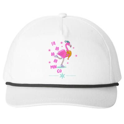 Fa La La Mingo Flamingo Funny Gift Snapback Five-Panel Rope Hat