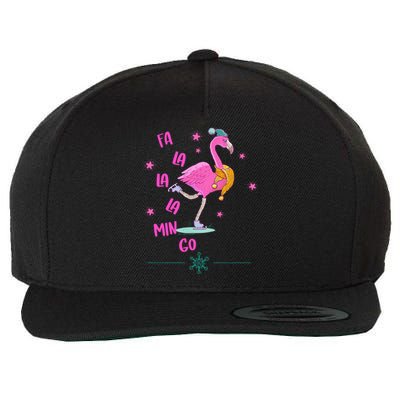 Fa La La Mingo Flamingo Funny Gift Wool Snapback Cap