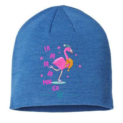 Fa La La Mingo Flamingo Funny Gift Sustainable Beanie