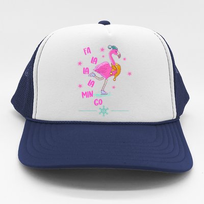 Fa La La Mingo Flamingo Funny Gift Trucker Hat