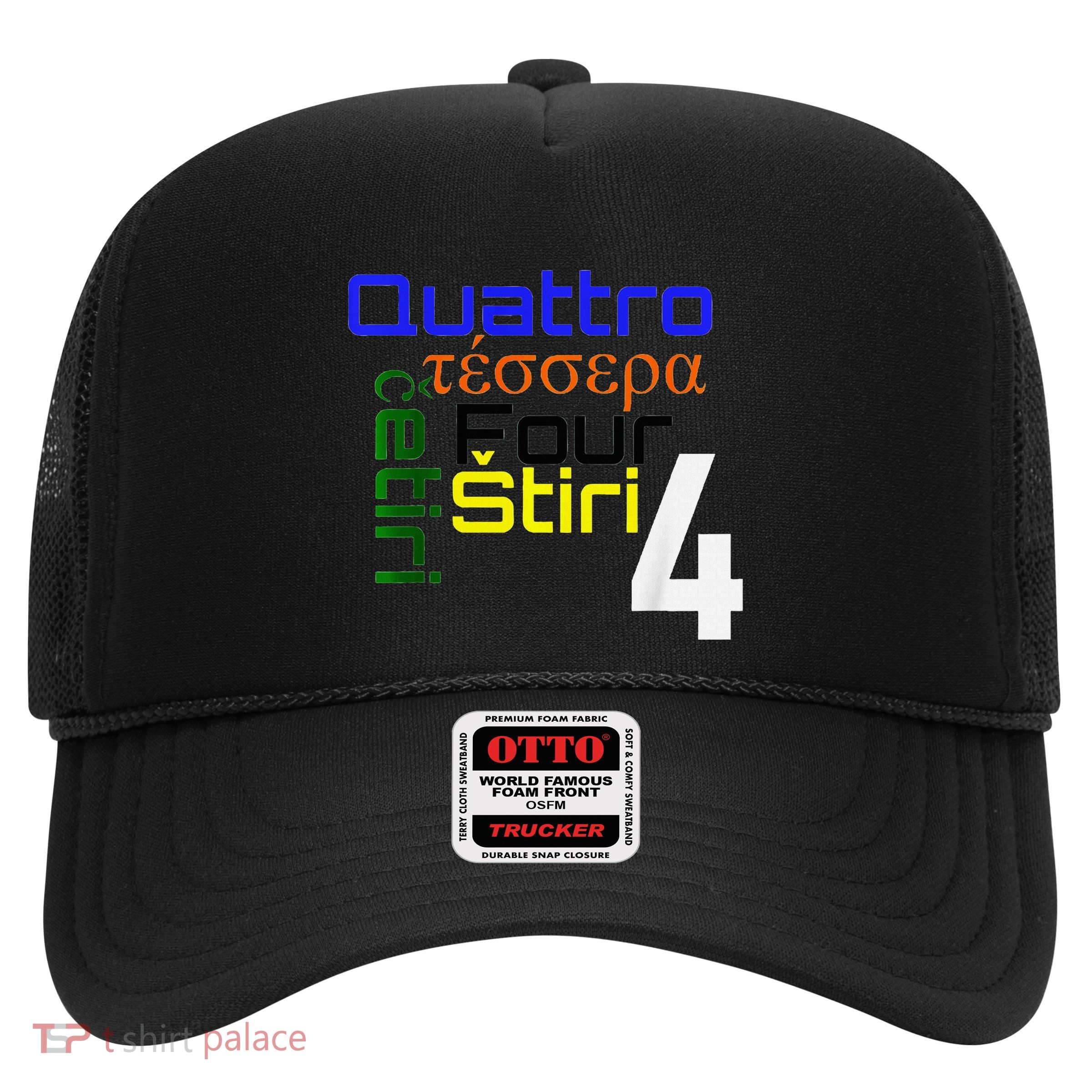 Four Languages Learning Trucker Hat