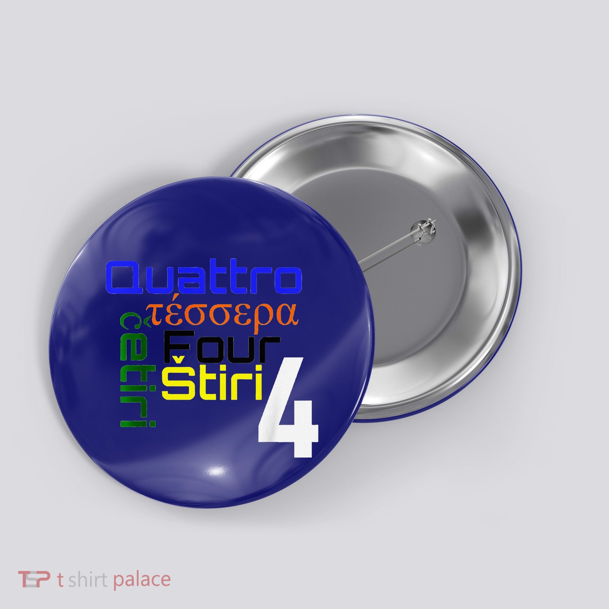 Four Languages Learning Button