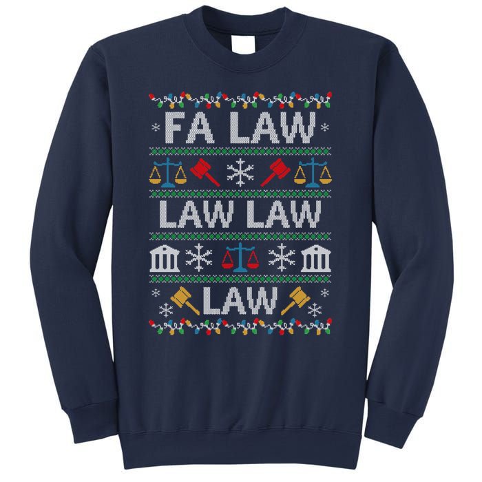 Fa Law Law Vintage Lawyer Ugly Christmas Sweater Sweatshirt