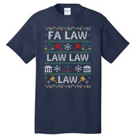 Fa Law Law Vintage Lawyer Ugly Christmas Sweater Tall T-Shirt