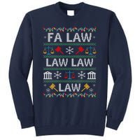 Fa Law Law Vintage Lawyer Ugly Christmas Sweater Tall Sweatshirt