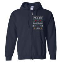 Fa Law Law Vintage Lawyer Ugly Christmas Sweater Full Zip Hoodie