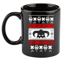 Fa La La La La Fus RO Dah Ugly Christmas 11oz C Handle Ceramic Mug