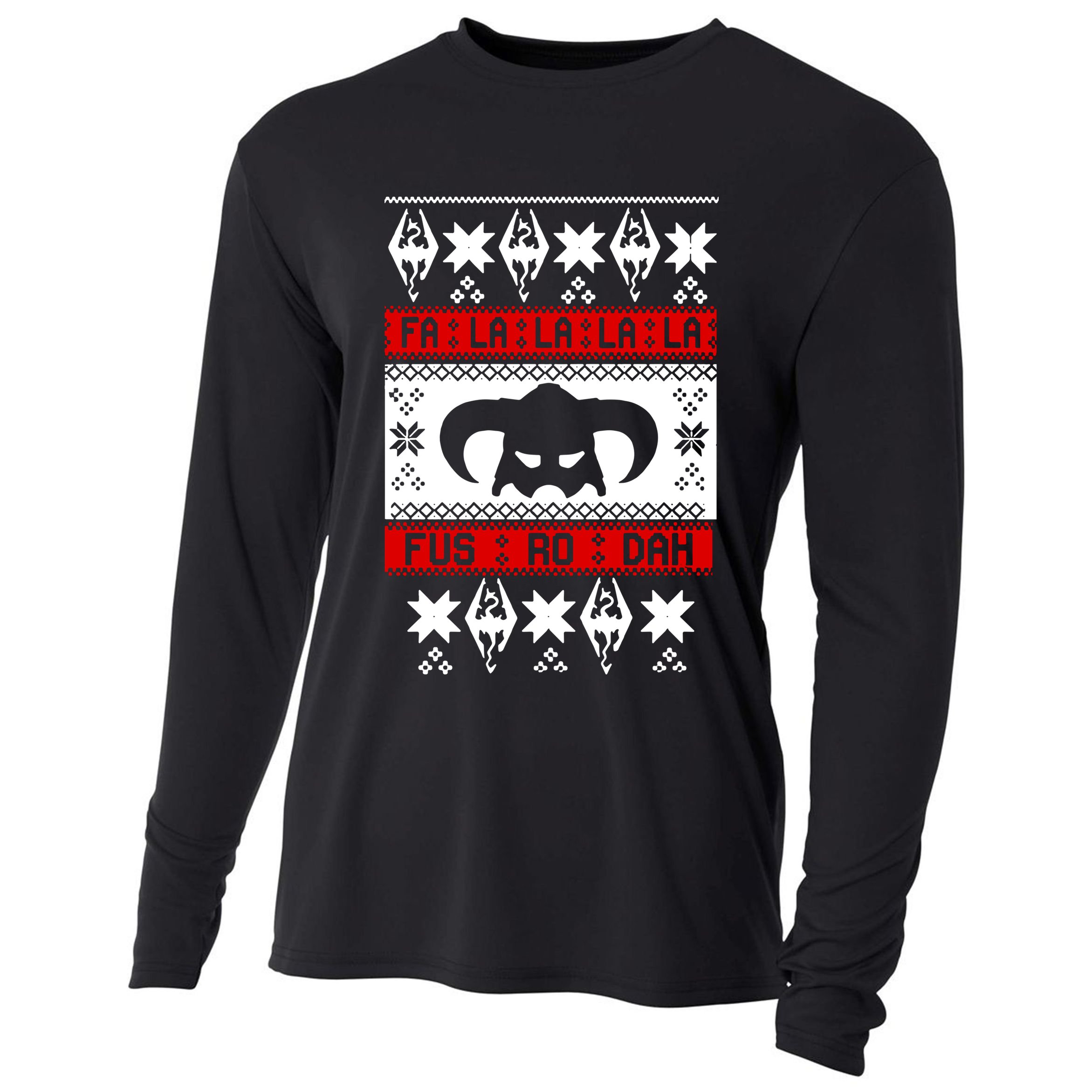 Fa La La La La Fus RO Dah Ugly Christmas Cooling Performance Long Sleeve Crew