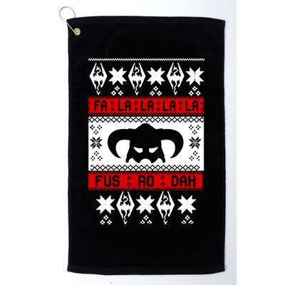Fa La La La La Fus RO Dah Ugly Christmas Golf Towel
