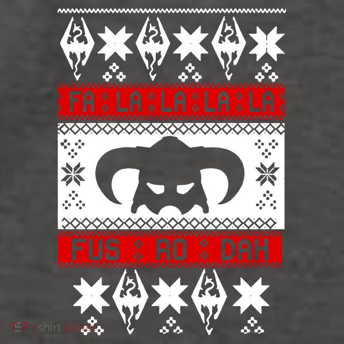 Fa La La La La Fus RO Dah Ugly Christmas Vector Backpack