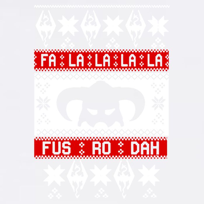 Fa La La La La Fus RO Dah Ugly Christmas Garment-Dyed Sweatshirt