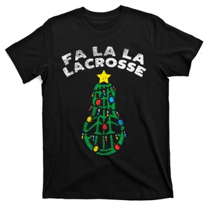 Fa La Lacrosse Christmas Lax Player Goalie Team T-Shirt