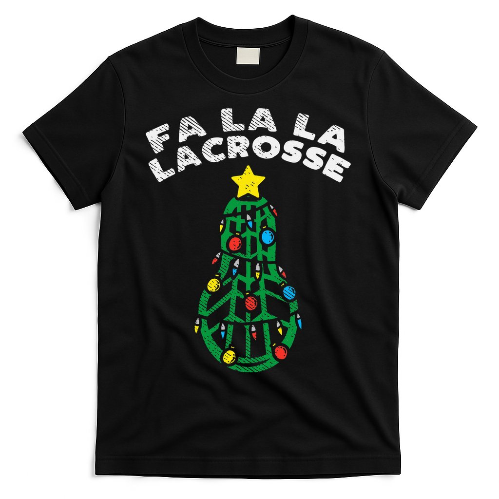 Fa La Lacrosse Christmas Lax Player Goalie Team T-Shirt