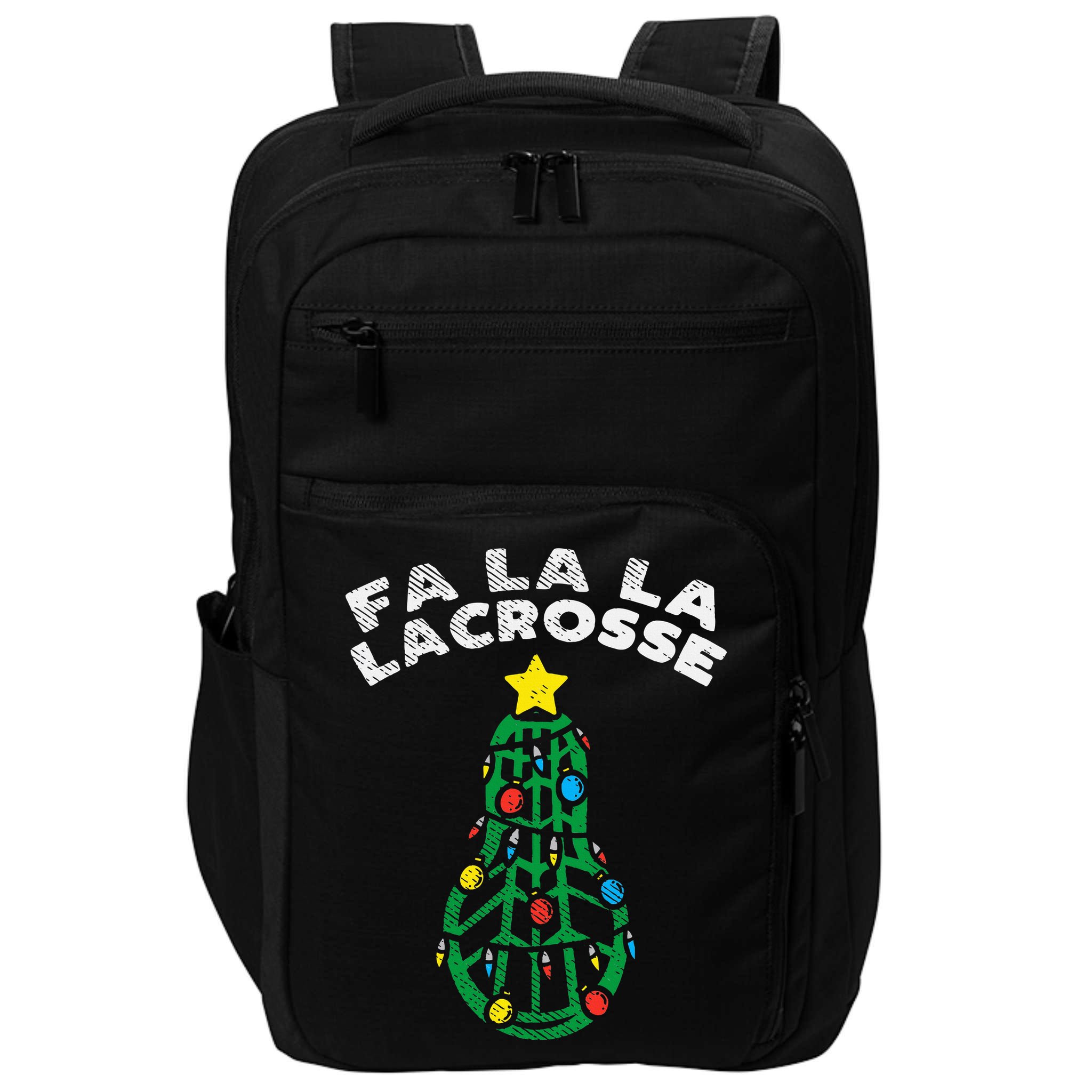 Fa La Lacrosse Christmas Lax Player Goalie Team Impact Tech Backpack