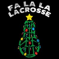 Fa La Lacrosse Christmas Lax Player Goalie Team Drawstring Bag