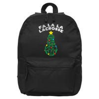 Fa La Lacrosse Christmas Lax Player Goalie Team 16 in Basic Backpack