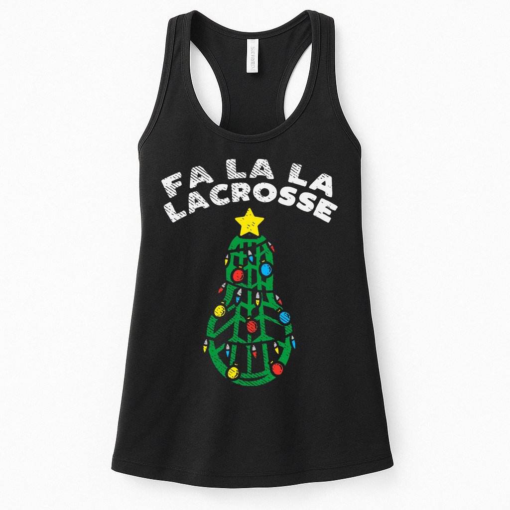 Fa La Lacrosse Christmas Lax Player Goalie Team Womens Tank Top