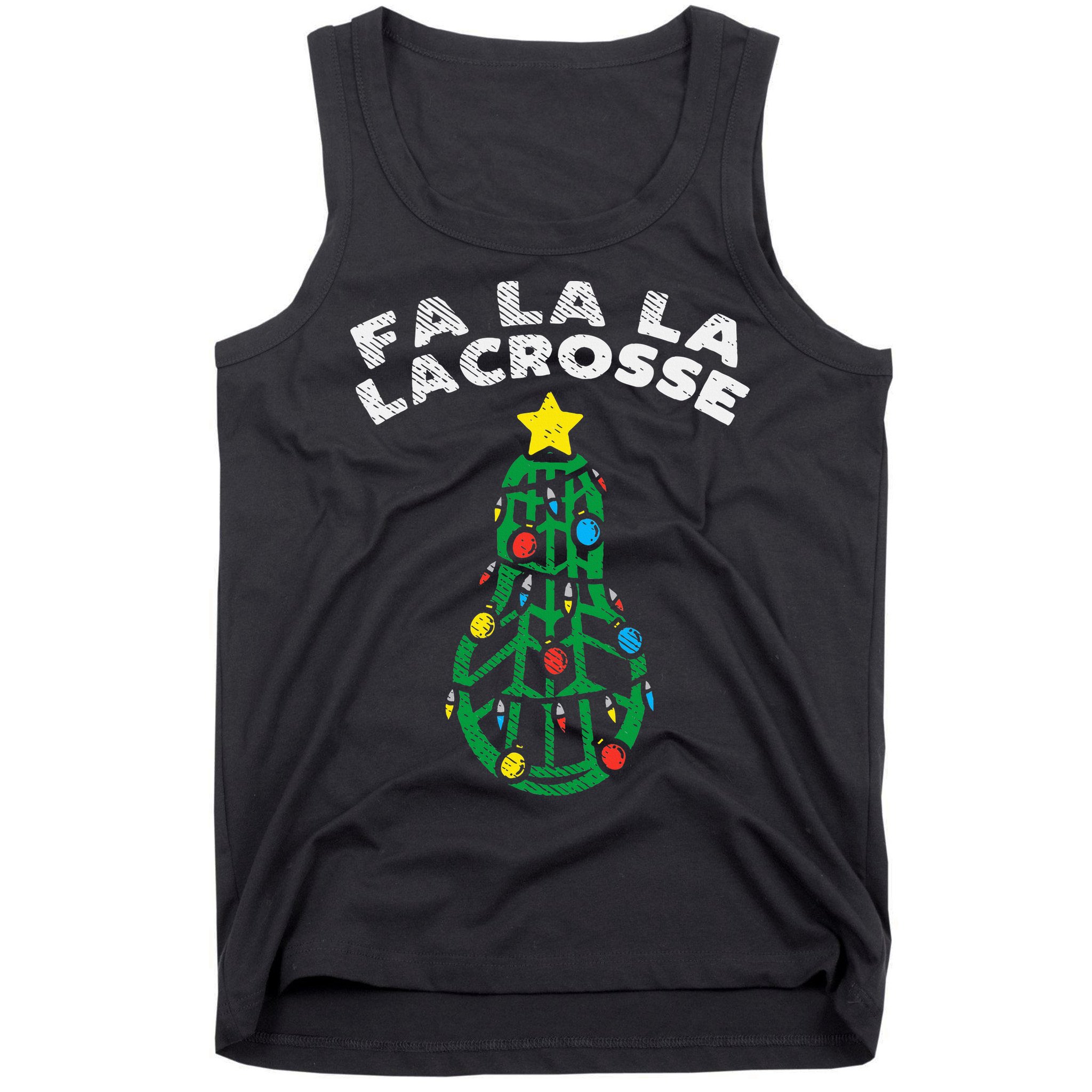Fa La Lacrosse Christmas Lax Player Goalie Team Tank Top