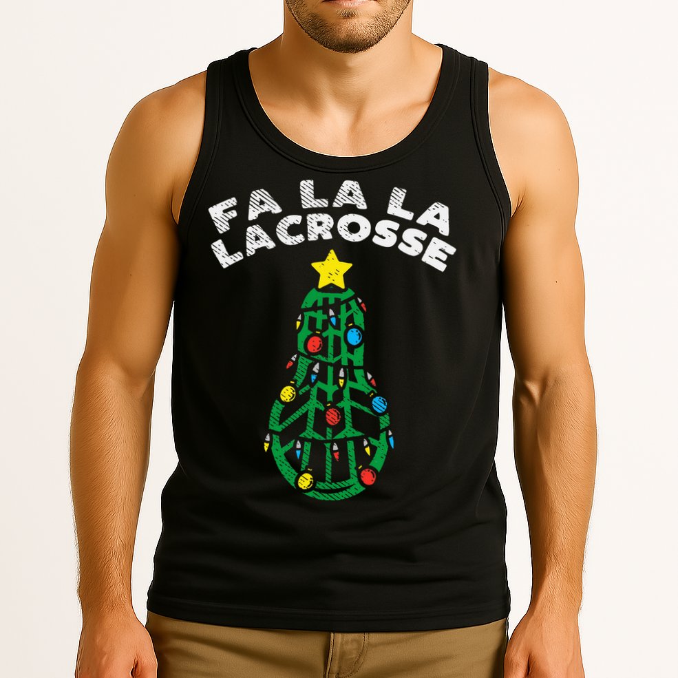 Fa La Lacrosse Christmas Lax Player Goalie Team Tank Top