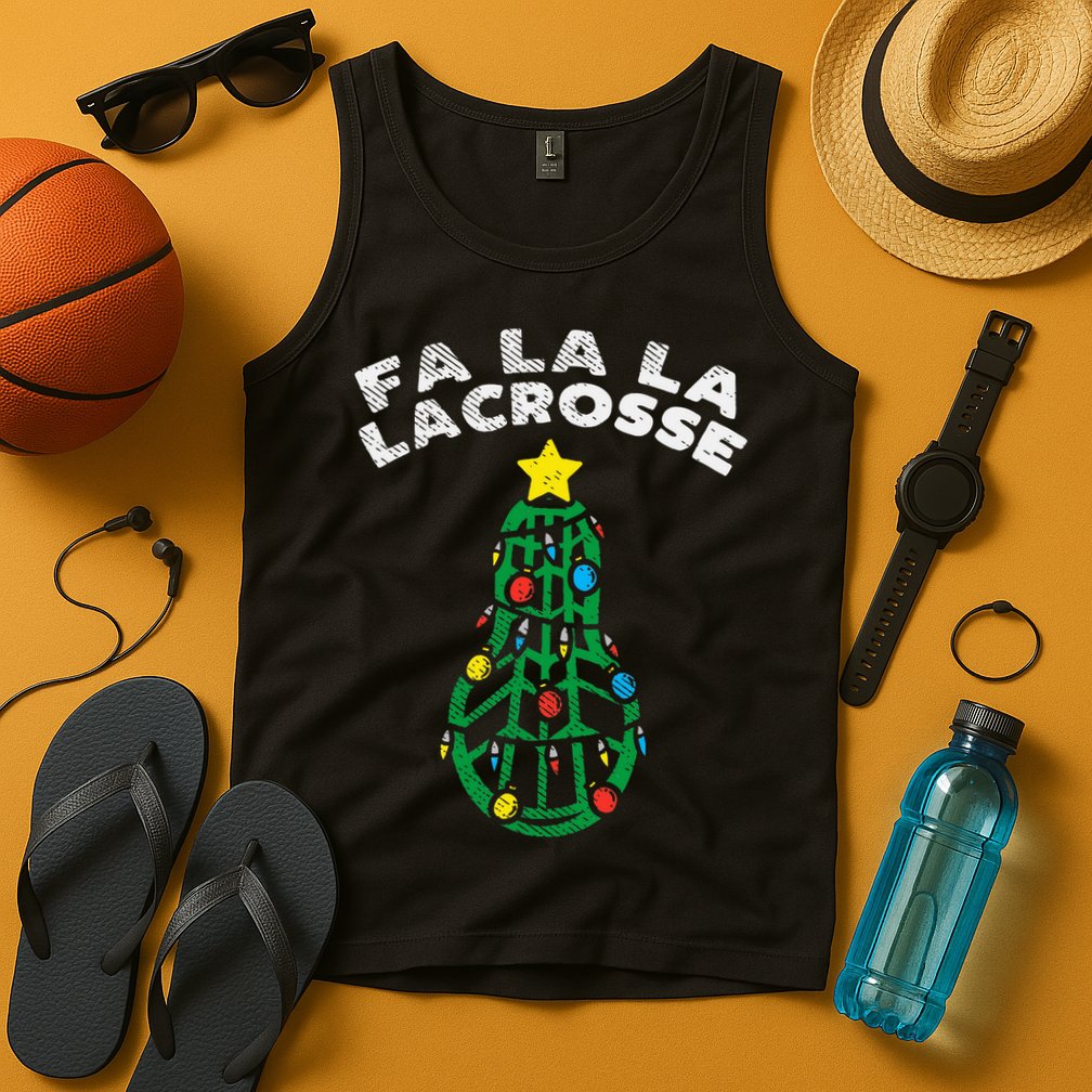 Fa La Lacrosse Christmas Lax Player Goalie Team Tank Top