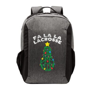 Fa La Lacrosse Christmas Lax Player Goalie Team Vector Backpack