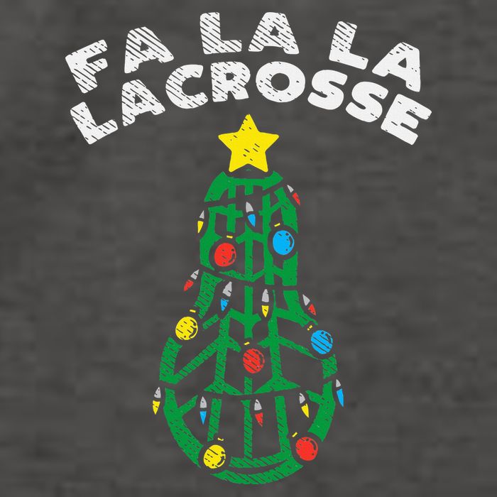 Fa La Lacrosse Christmas Lax Player Goalie Team Vector Backpack