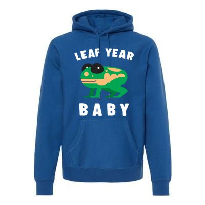 Frog Lovers Leaf Year Leaf Birthday Jumping Funny Gift Premium Hoodie