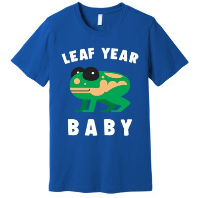 Frog Lovers Leaf Year Leaf Birthday Jumping Funny Gift Premium T-Shirt