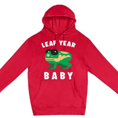 Frog Lovers Leaf Year Leaf Birthday Jumping Funny Gift Premium Pullover Hoodie