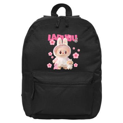 Funny Labubu Lover Cute Labubu The Monsters 16 in Basic Backpack