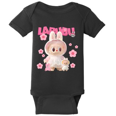 Funny Labubu Lover Cute Labubu The Monsters Baby Bodysuit